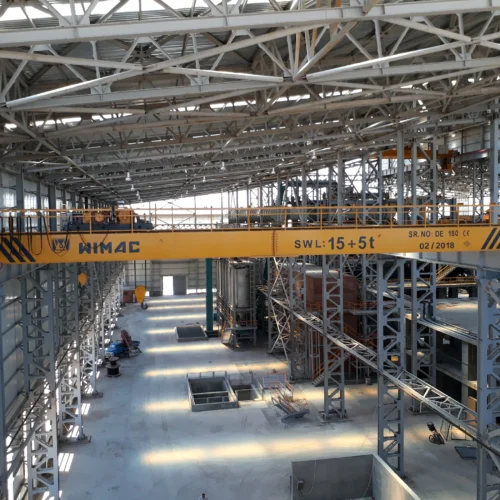 Crane usage in iron and steel industry