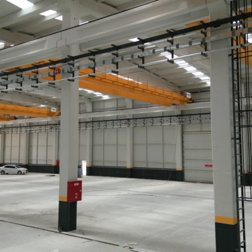 trailer assembly line crane systems