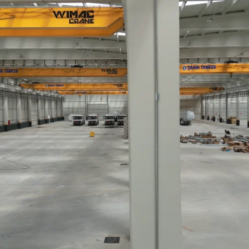 trailer manufacturing factory crane equipment